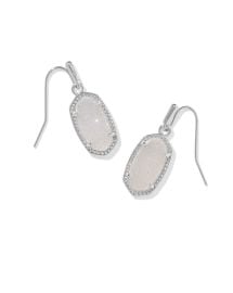 Lee Silver Drop Earrings in Iridescent Drusy Kendra Scott at Kendra Scott